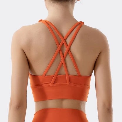 Nylon Top Women Bra Sexy Top Woman Breathable Underwear Women Fitness Yoga Sports Bra for Women Gym 30 Colors